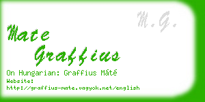 mate graffius business card