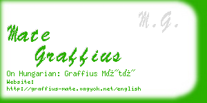 mate graffius business card
